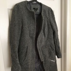 EUC H&M GREY WOOL COAT